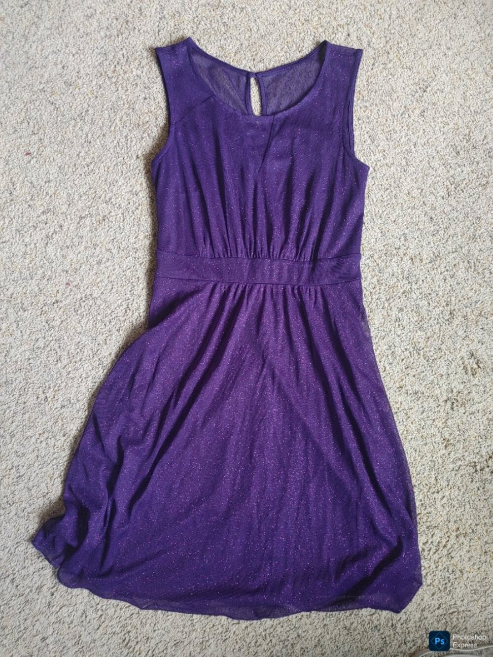Shimmery Purple Dress Womens 4